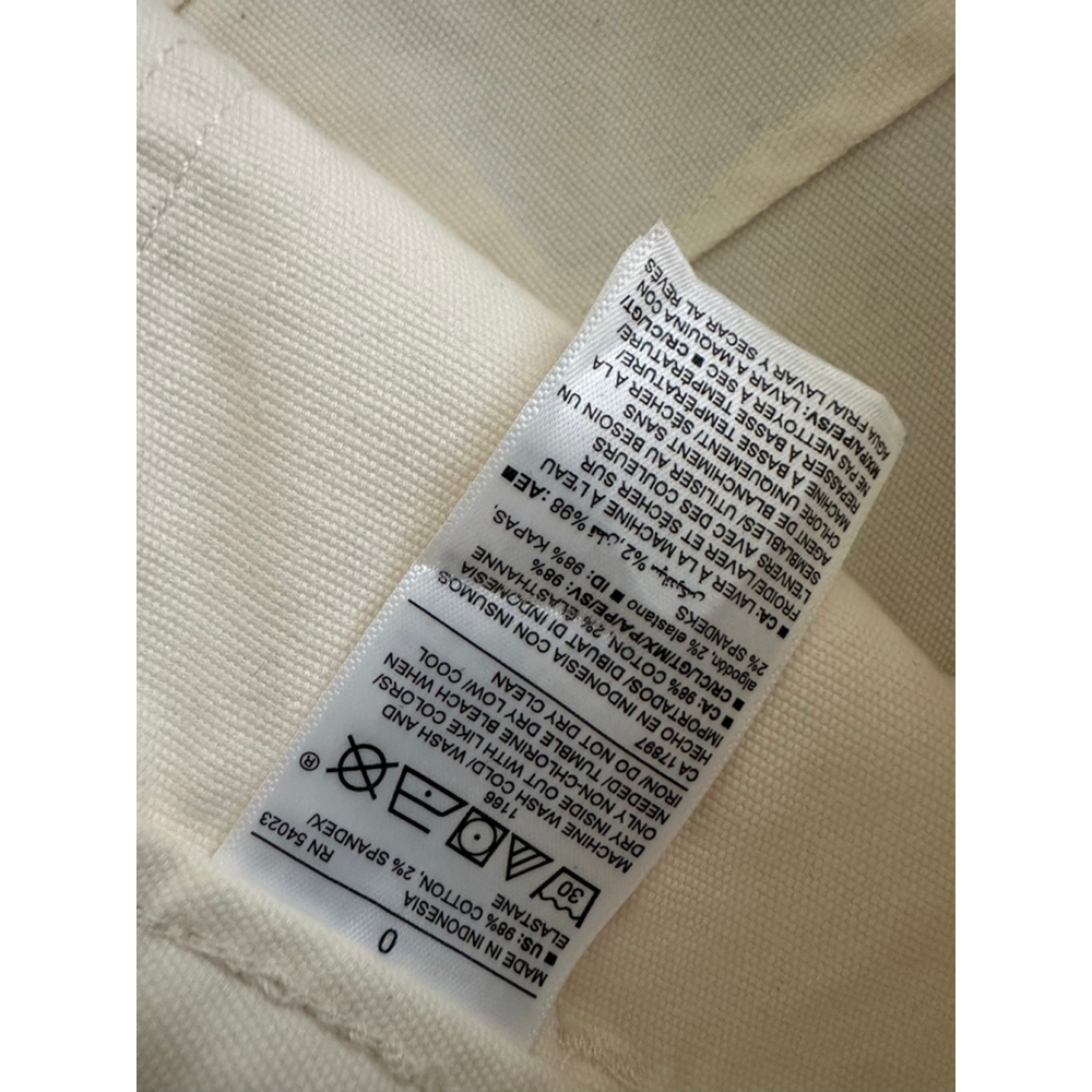 Old Navy Cream Ankle Cropped Pants Women's Size 0 - Picture 3 of 9